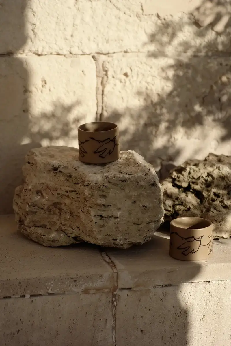 tazza Vuelo Cup 200 ml colore beige miniatura 3