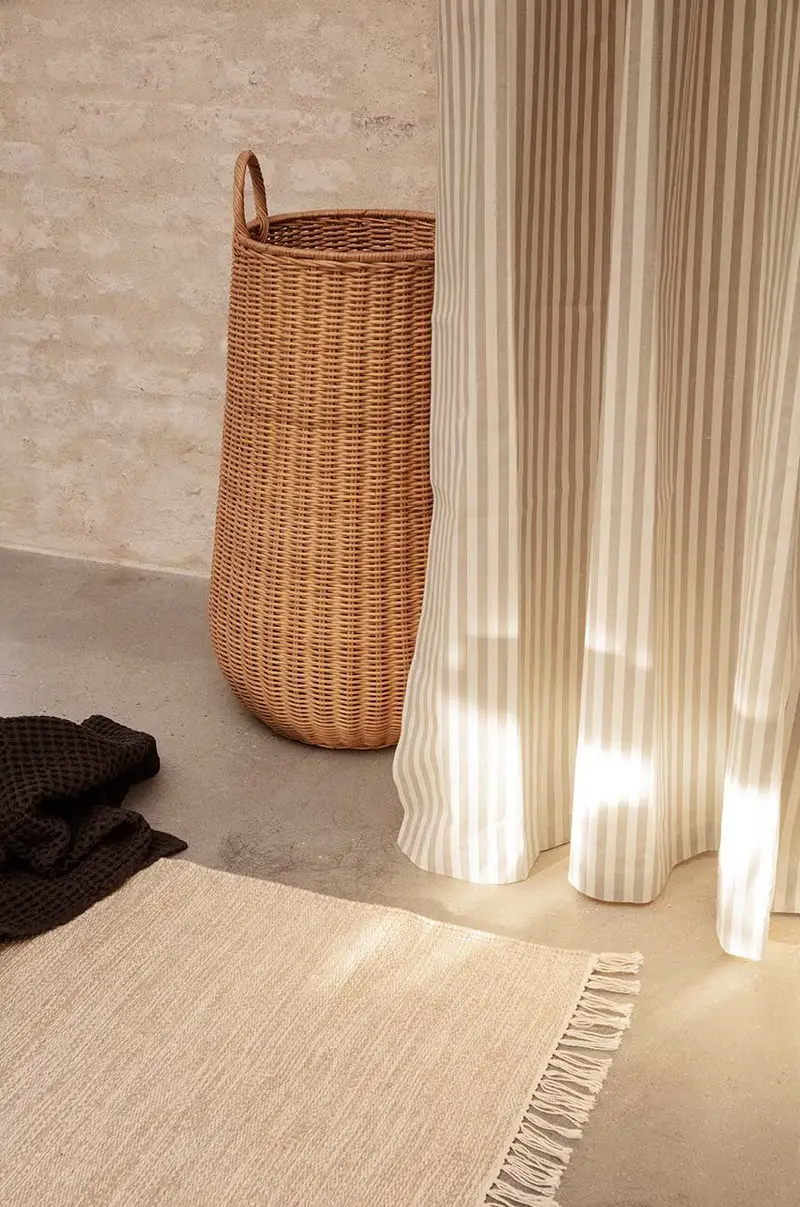 tenda da doccia Chambray Shower Curtain Bianco miniatura 2