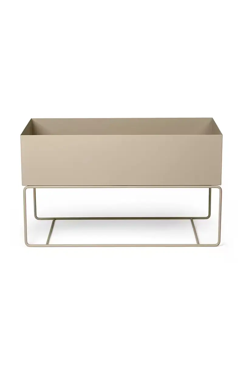 vaso con telaio Plant Box L colore beige