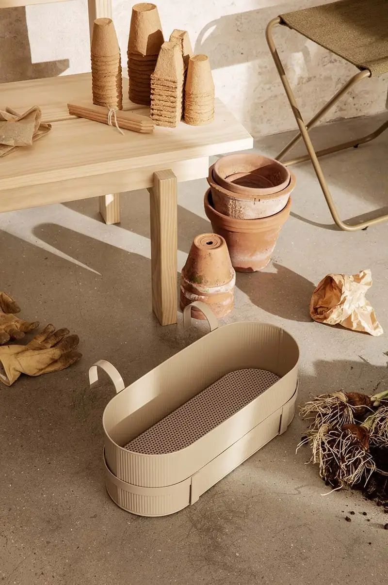 vaso da balcone Bau Beige miniatura 2