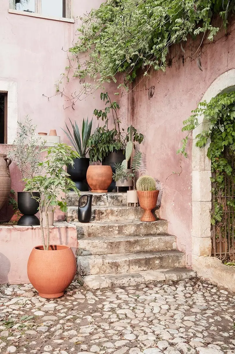 vaso da fiori con telaio Bau Pot Beige miniatura 3