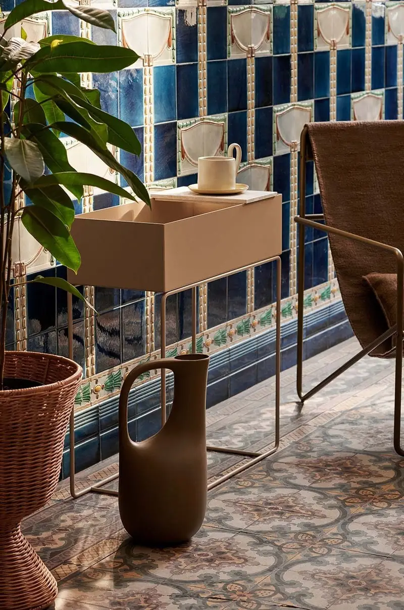 vaso da fiori con telaio Plant Box Beige miniatura 5