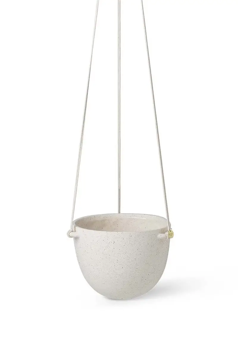 vaso da fiori da parete Speckle Hanging Pot L Bianco miniatura 2