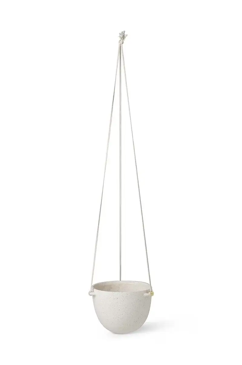 vaso da fiori da parete Speckle Hanging Pot L Bianco