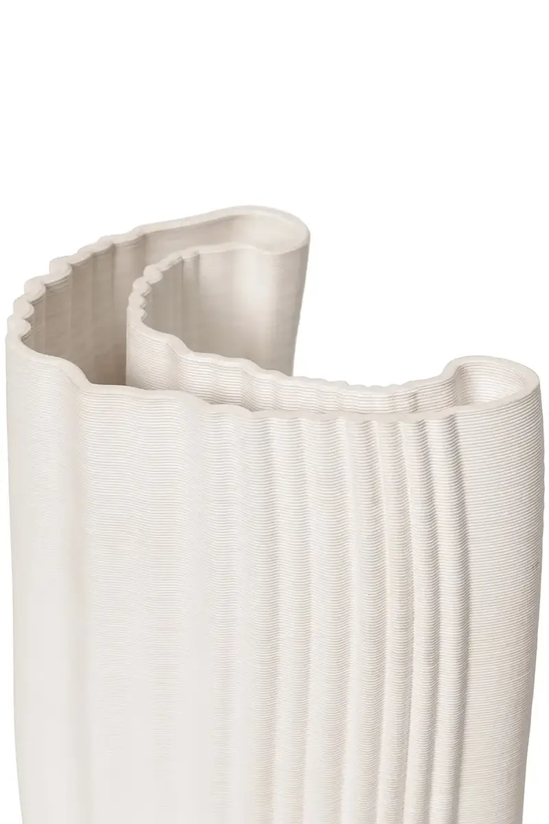 Ferm Living Vaso Decorativo Moire Bianco miniatura 3