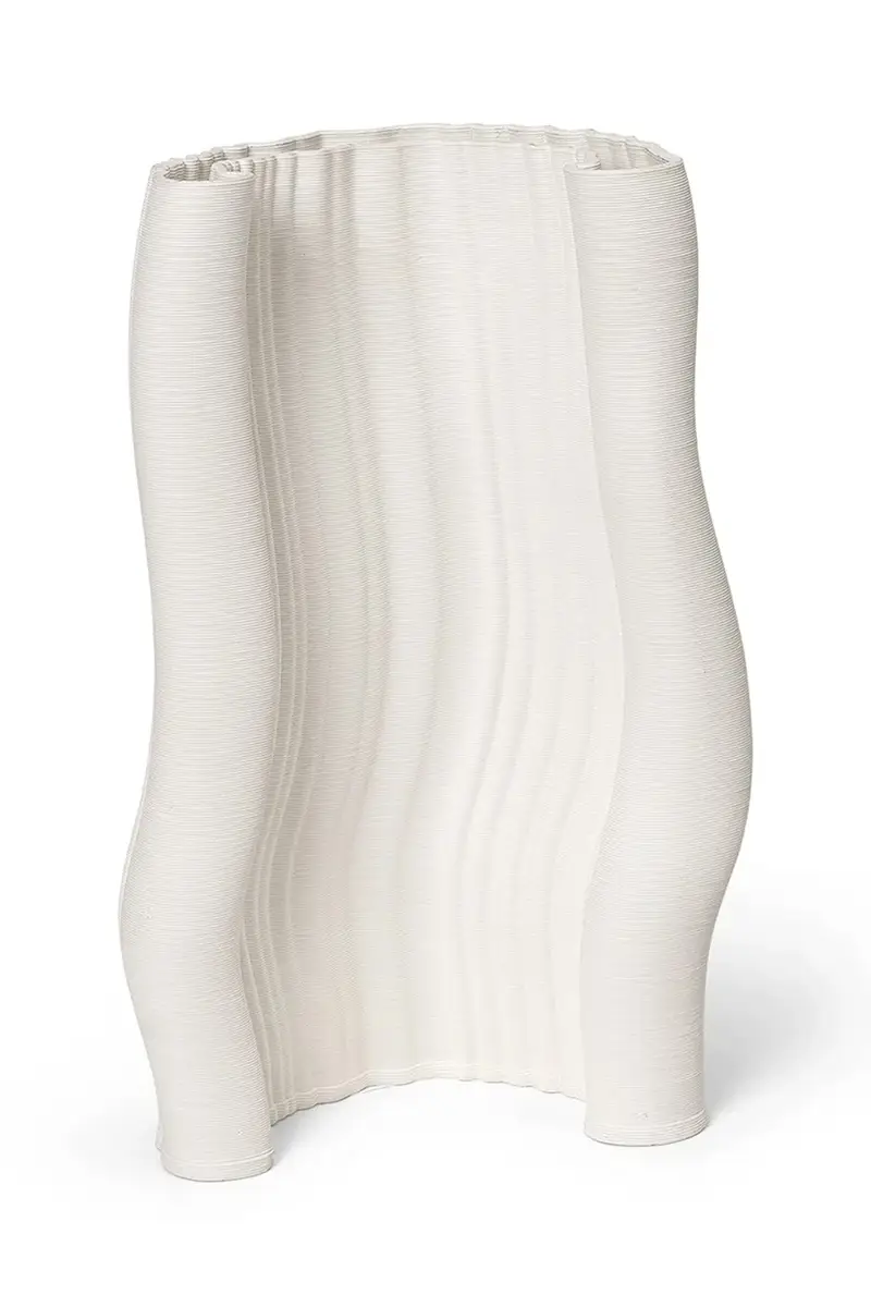 Ferm Living Vaso Decorativo Moire Bianco