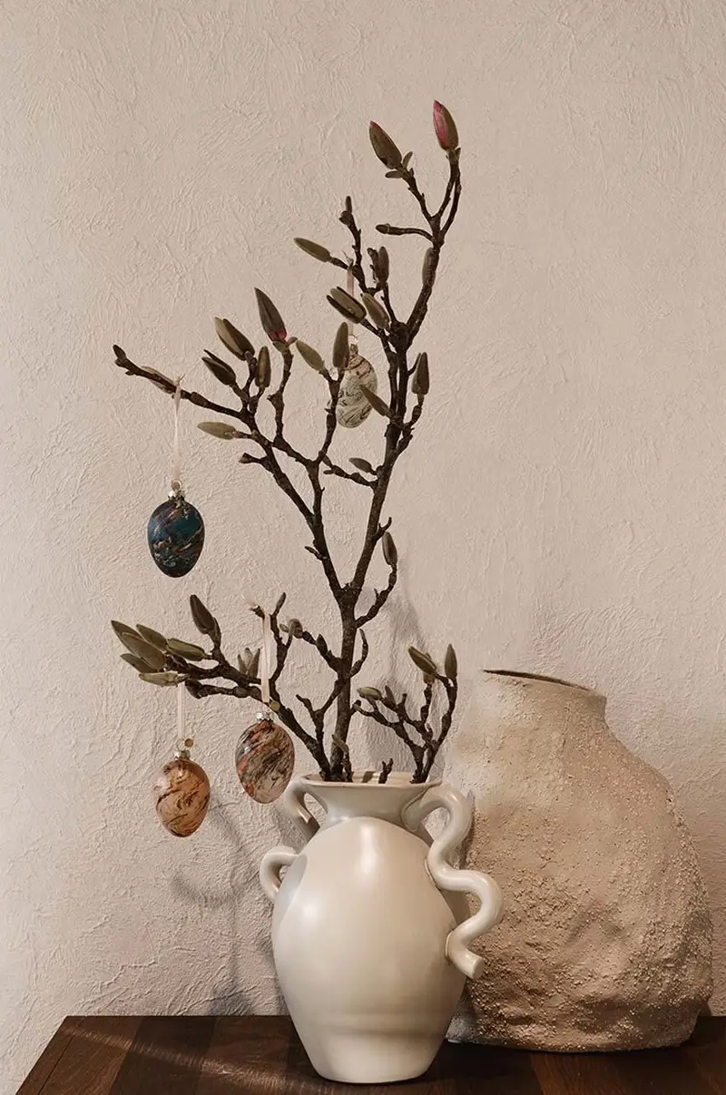 vaso decorativo Verso Table Vase Beige miniatura 2