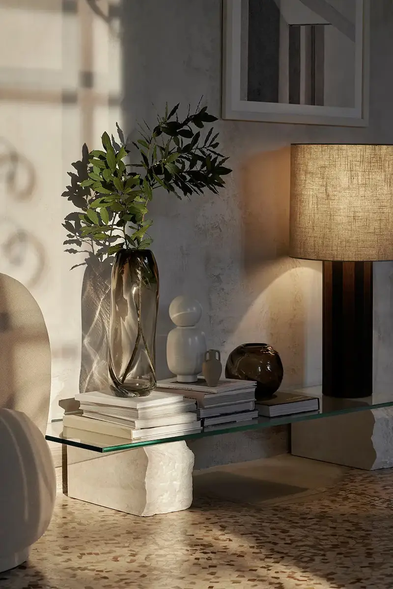 vaso decorativo Water Swirl Grigio miniatura 2