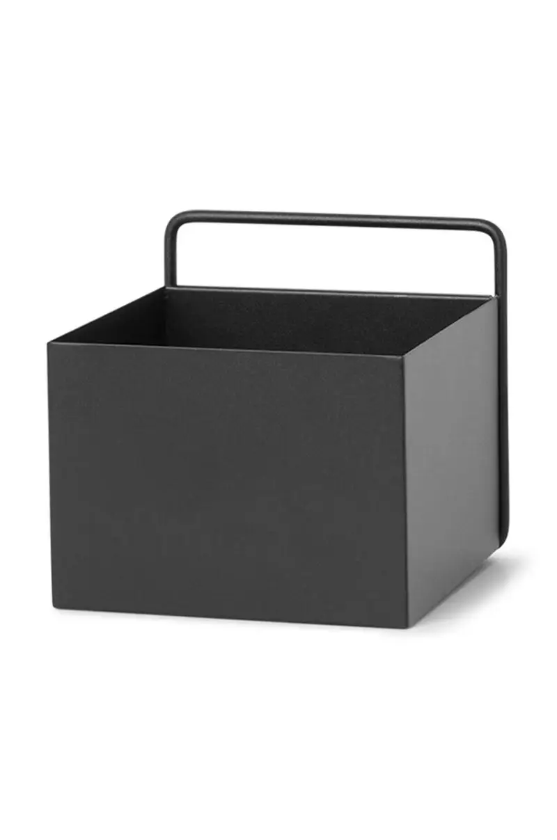 vaso per i fiori da parete Wall Box Nero