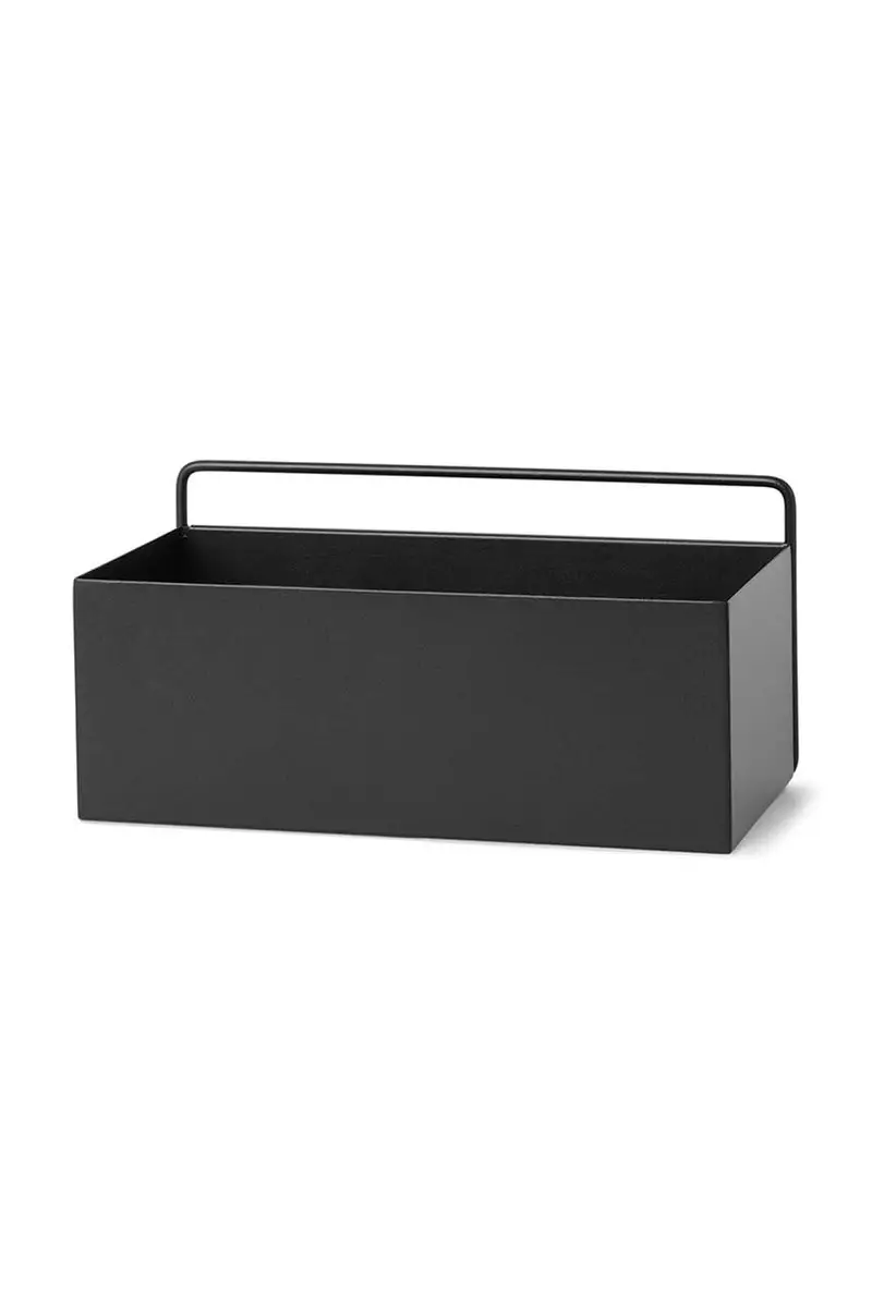 vaso per i fiori da parete Wall Box Rectangle Nero
