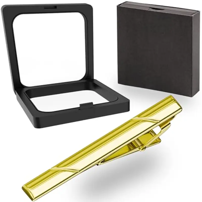 Fermacravatta per Idea Regalo Uomo - Fermacravatta Regalo Anniversario per Marito Fidanzato, Unico Fermacravatta Regalo