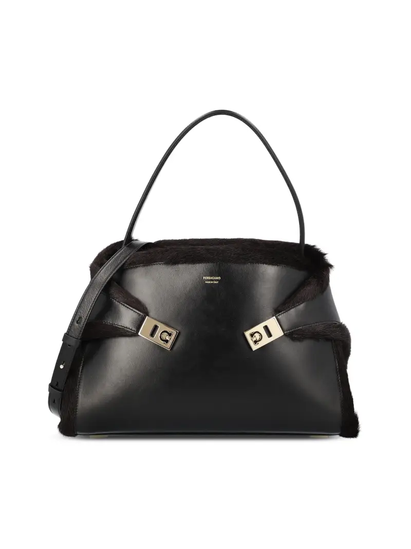 Borsa A Spalla Hug M NERO