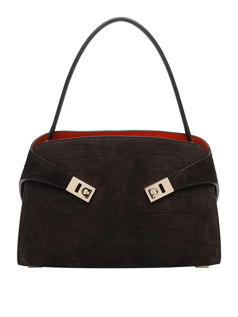 Borsa a tracolla Hug piccola marrone