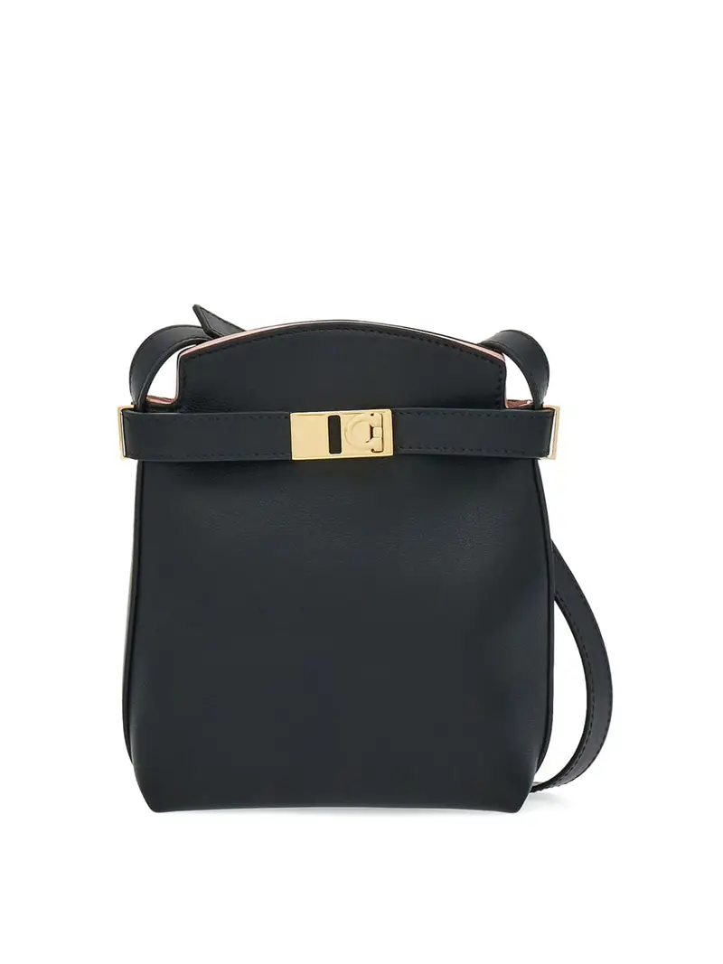 Borsa mini in pelle Hug Nero