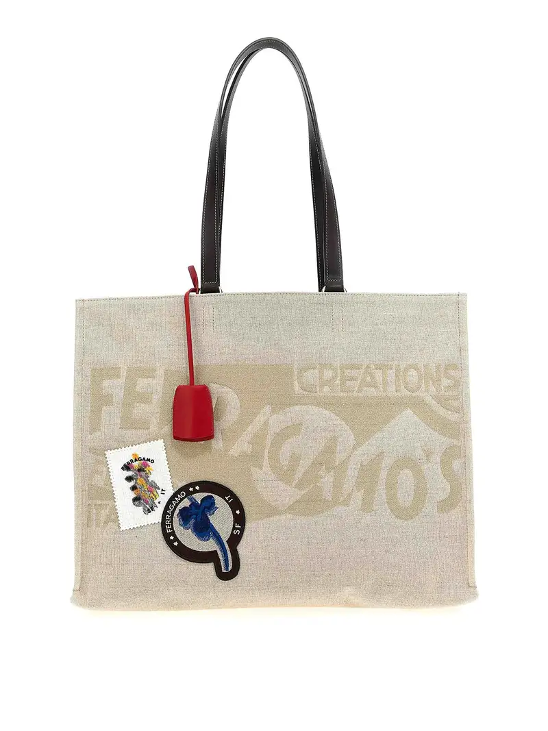 Borsa per la spesa di tote bag Beige