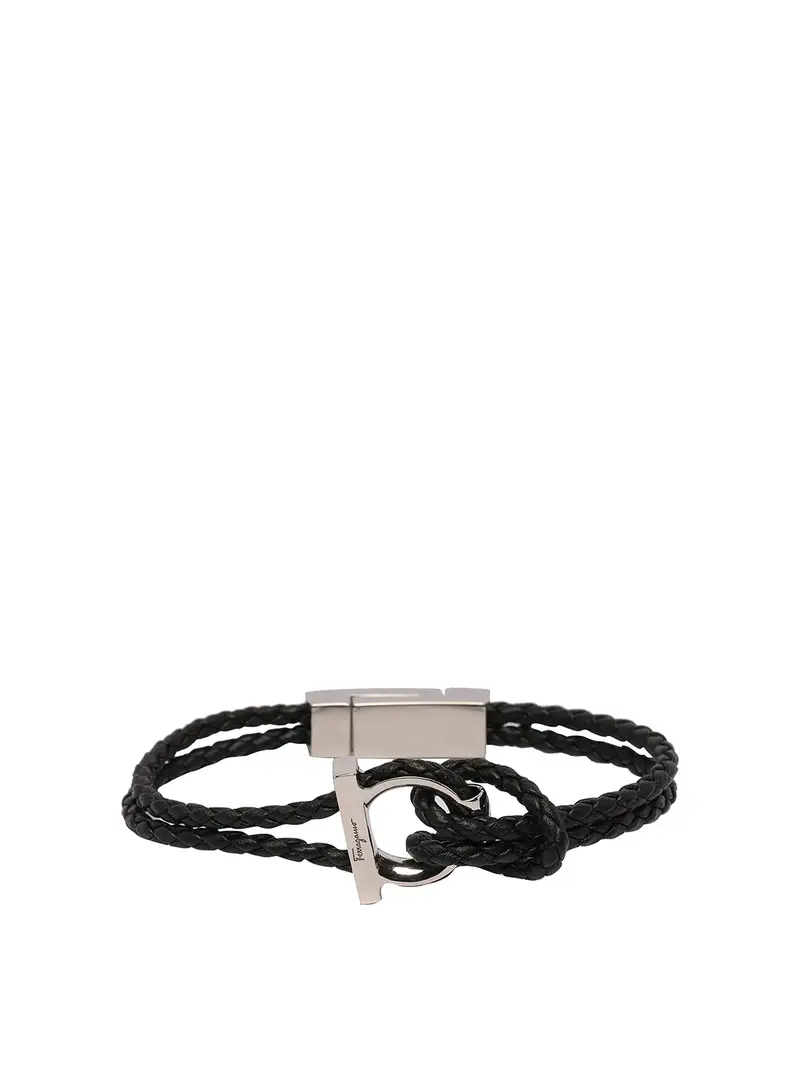 Bracciale con dettagli in argento Nero