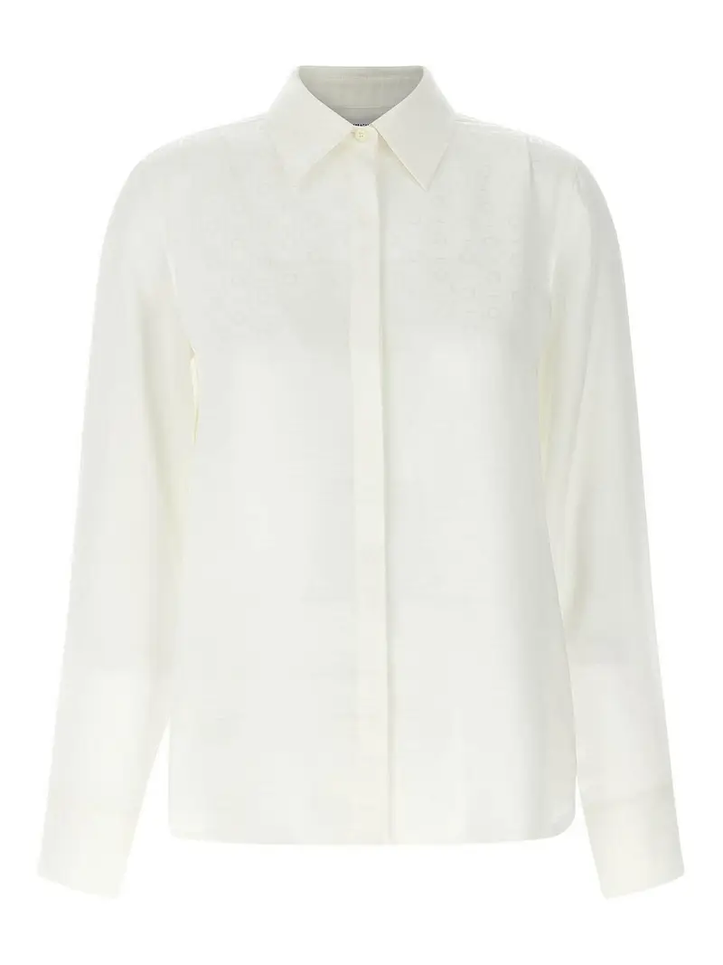 Camicia monogramma Bianco