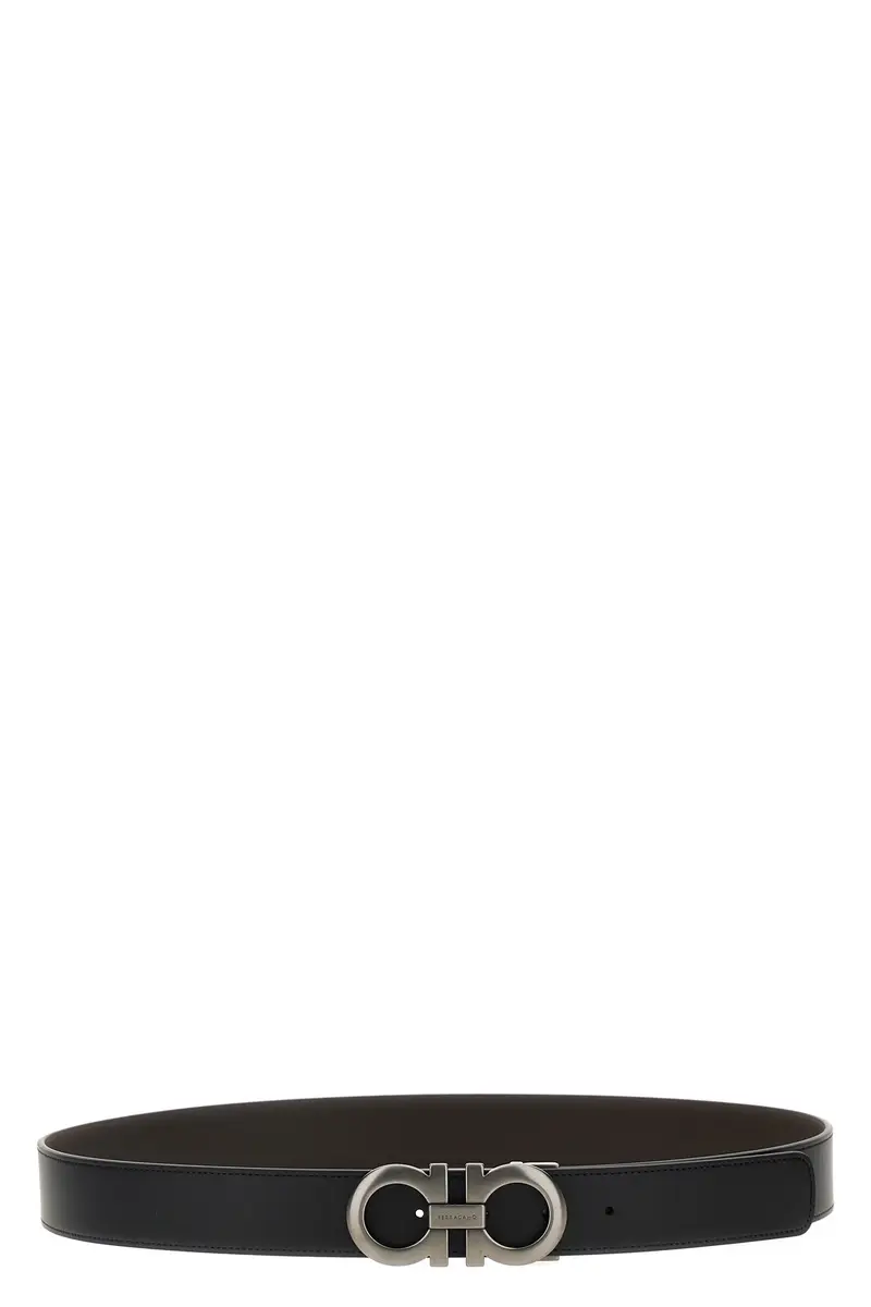 Cintura Reversibile 'Gancini' Multi