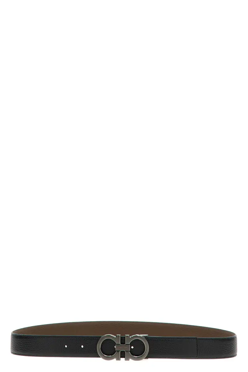 Cintura Reversibile Gancini Multi