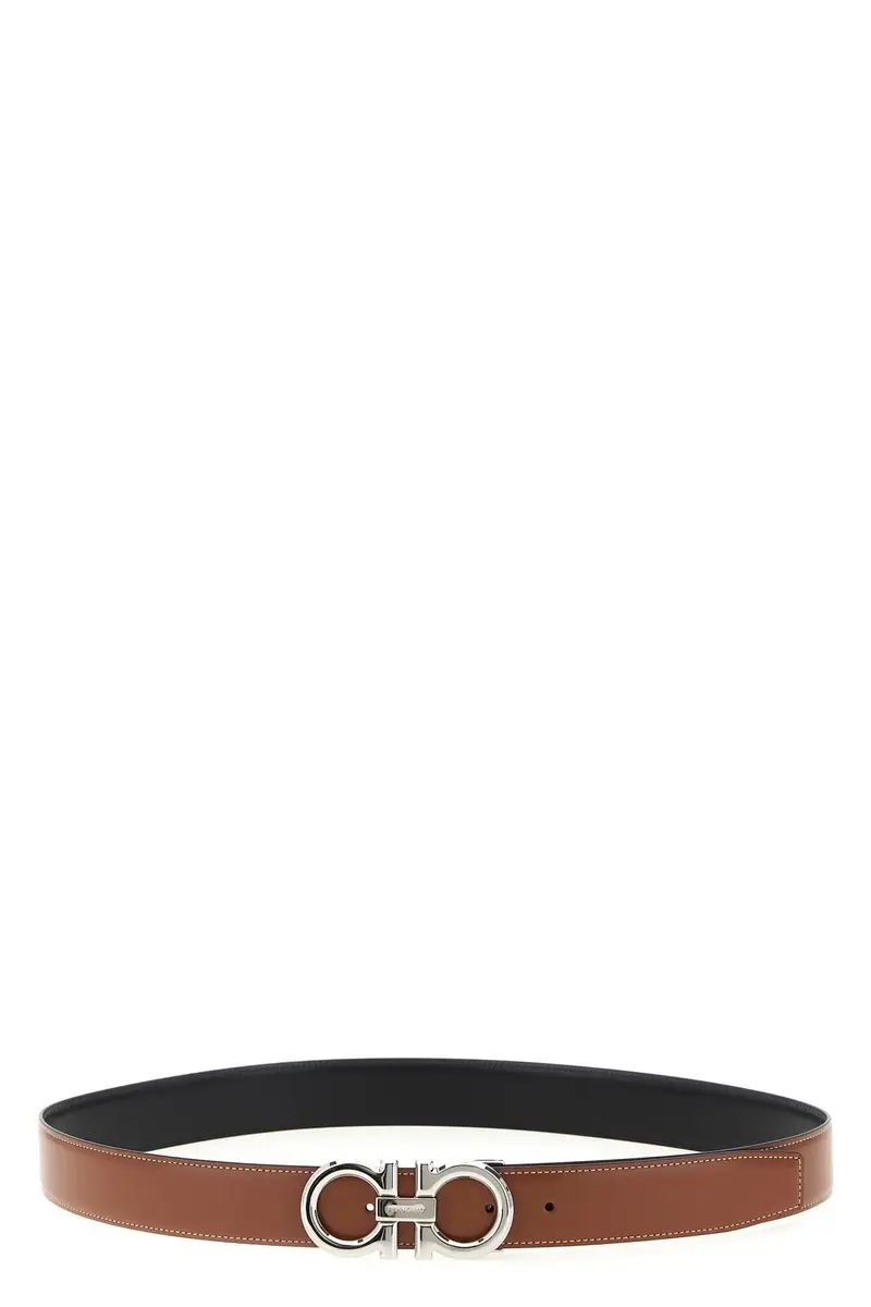 Cintura Reversibile 'Gancini' Multi