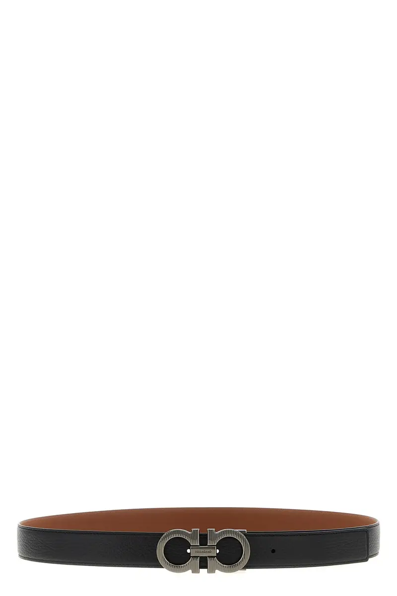 Cintura Reversibile 'Gancini' Multi