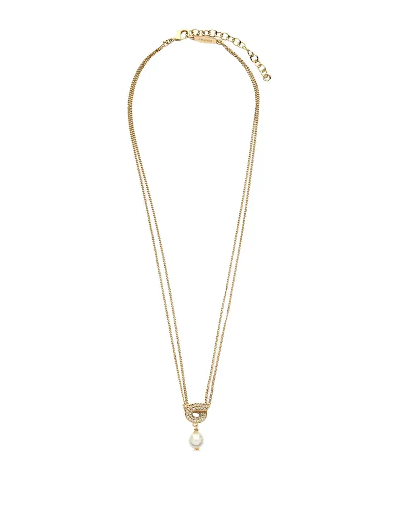 Collana Gancini Perle E Cristalli Oro