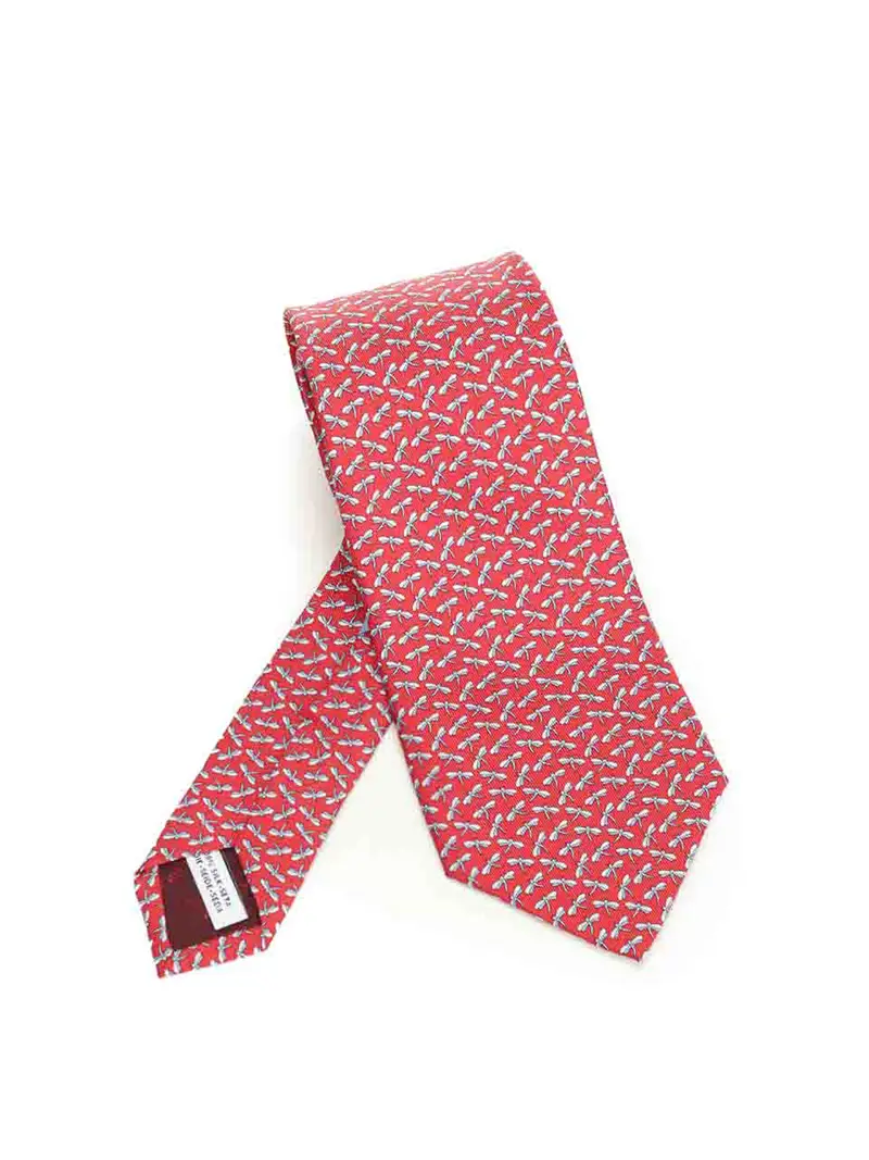 Cravatta di seta Rosso