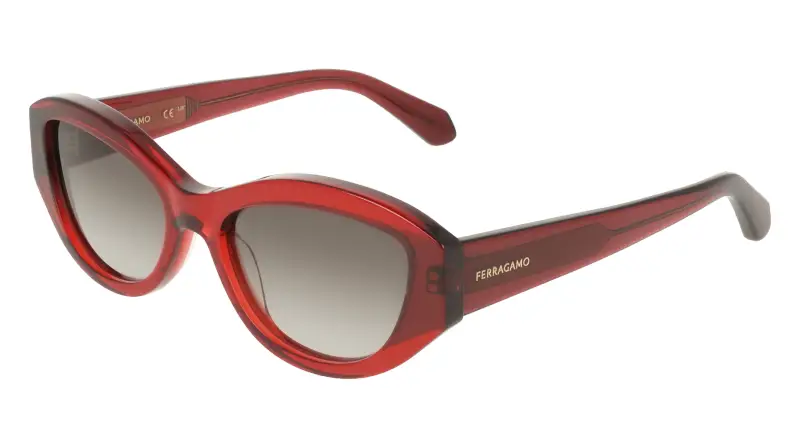 Donna Ferragamo SF2104S 614 Occhiali da sole Acetato Rotonda Normale