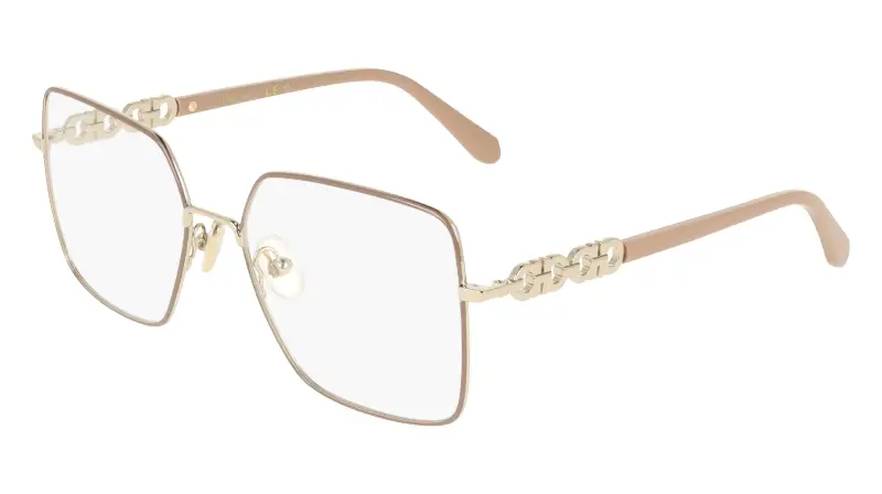 Donna Ferragamo SF2241 744 Montature da vista Metallo Oro Squadrata Normale