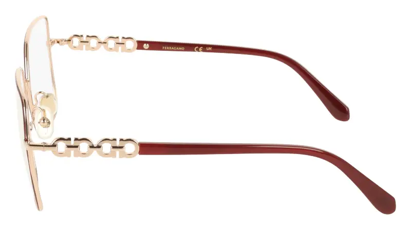 Donna Ferragamo SF2241 772 Montature da vista Metallo Oro Squadrata Normale miniatura 3