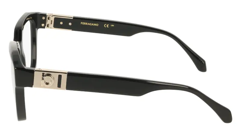 Donna Ferragamo SF3040 001 Montature da vista Acetato Nero Squadrata Normale miniatura 3