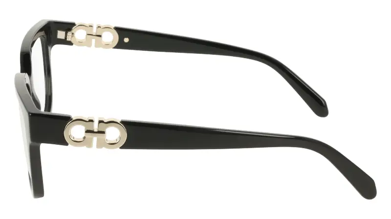 Donna Ferragamo SF3056 001 Montature da vista Acetato Nero Squadrata Normale miniatura 3