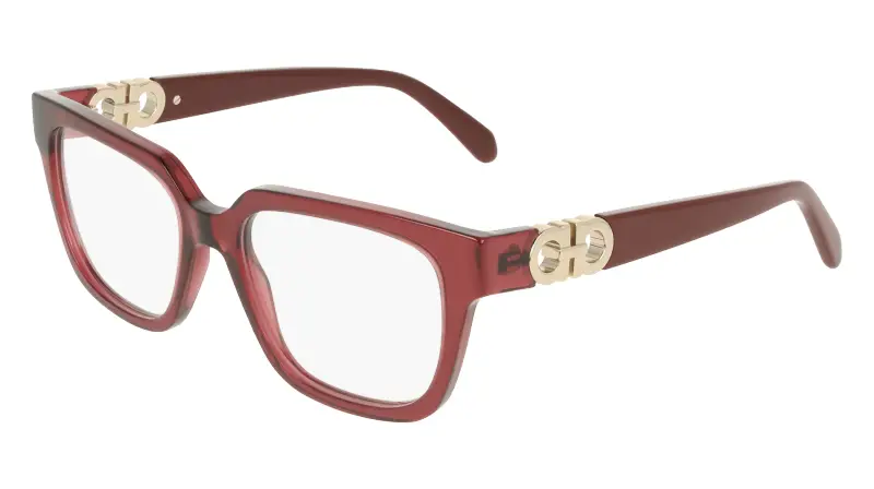Donna Ferragamo SF3056 655 Montature da vista Acetato Viola Squadrata Normale