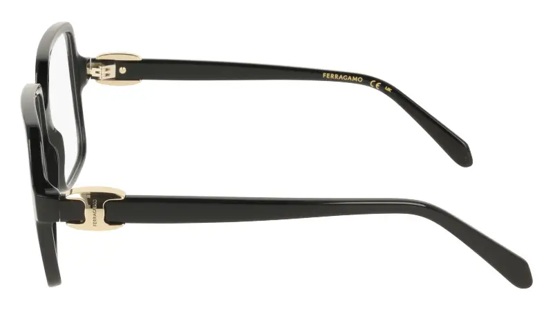 Donna Ferragamo SF3058 001 Montature da vista Acetato Nero Squadrata Normale miniatura 3