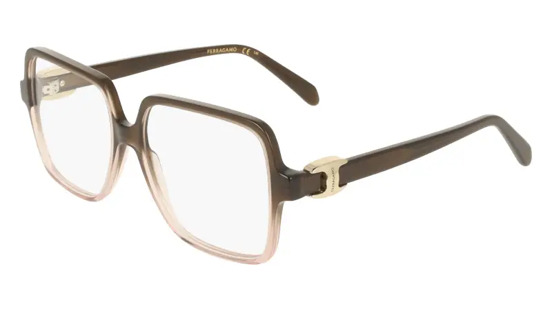 Donna Ferragamo SF3058 234 Montature da vista Acetato Marrone Squadrata Normale