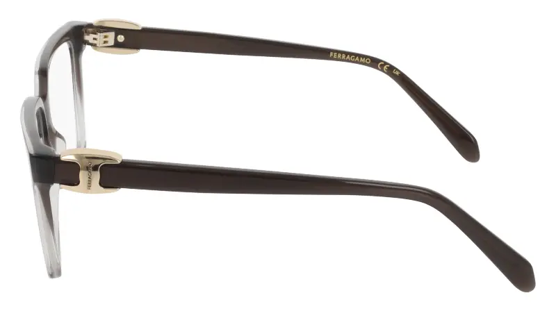 Donna Ferragamo SF3059 025 Montature da vista Acetato Grigio Squadrata Normale miniatura 3