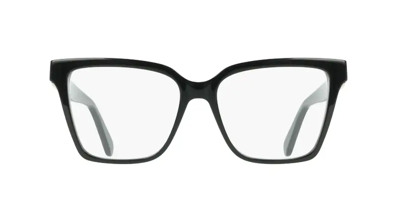 Donna Ferragamo SF3060 001 Montature da vista Acetato Nero Squadrata Normale miniatura 2