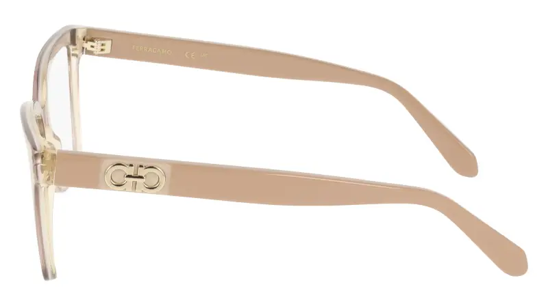 Donna Ferragamo SF3060 260 Montature da vista Acetato Nude Squadrata Normale miniatura 3