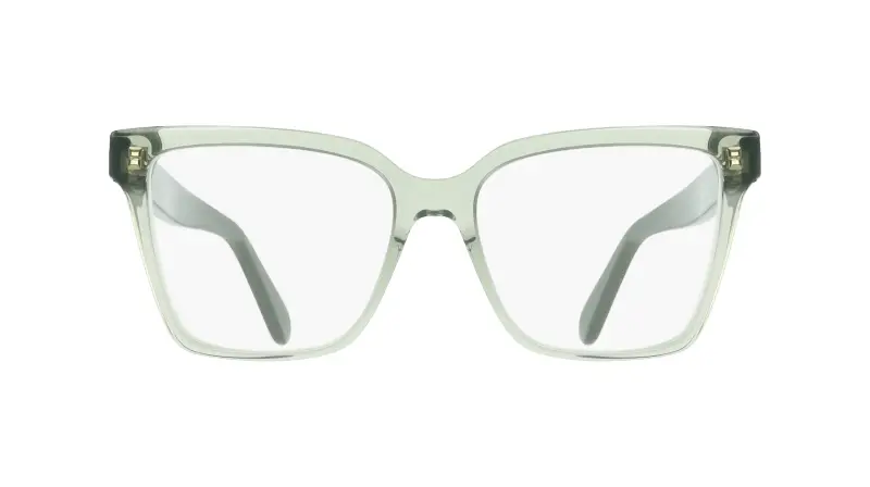 Donna Ferragamo SF3060 313 Montature da vista Acetato Verde Squadrata Normale miniatura 2