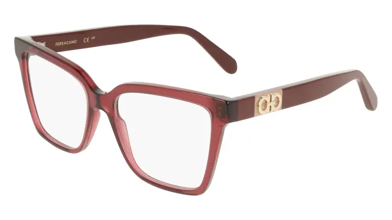 Donna Ferragamo SF3060 655 Montature da vista Acetato Viola Squadrata Normale