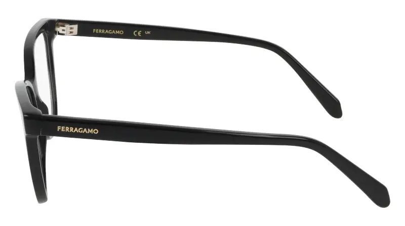 Donna Ferragamo SF3062 001 Montature da vista Acetato Nero Squadrata Normale miniatura 3