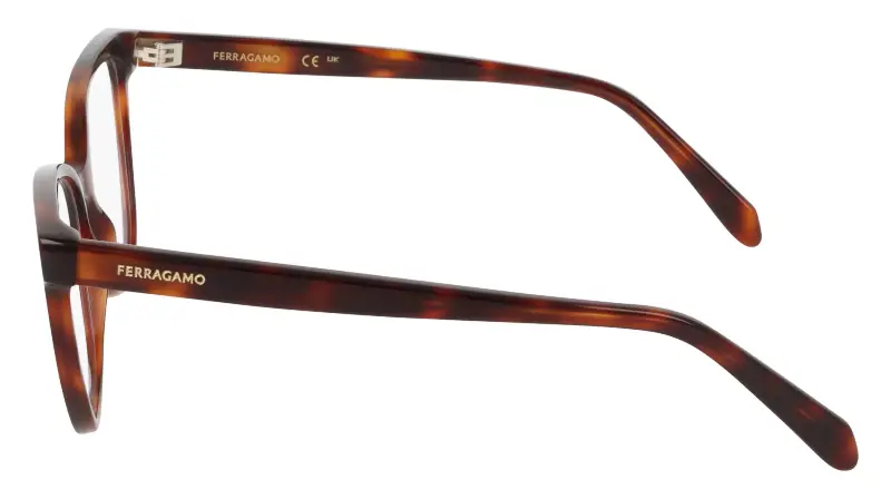 Donna Ferragamo SF3062 240 Montature da vista Acetato Havana Squadrata Normale miniatura 3