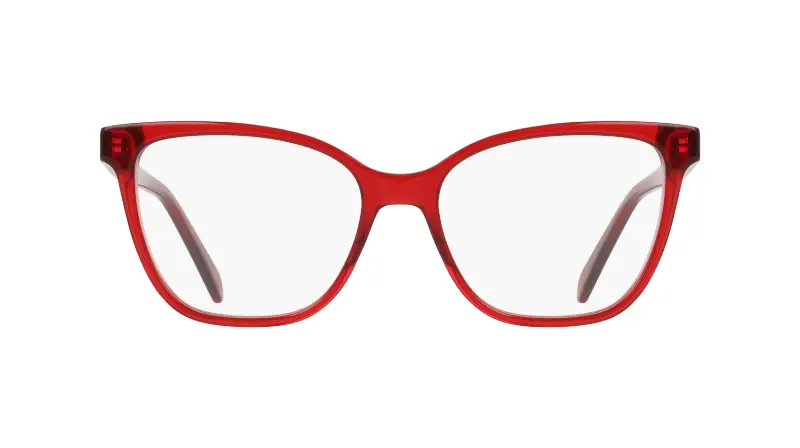 Donna Ferragamo SF3062 612 Montature da vista Acetato Bordeaux Squadrata Normale miniatura 2