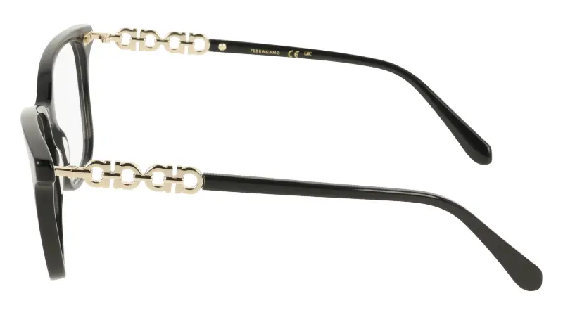 Donna Ferragamo SF3064 001 Montature da vista Acetato Nero Squadrata Normale miniatura 3