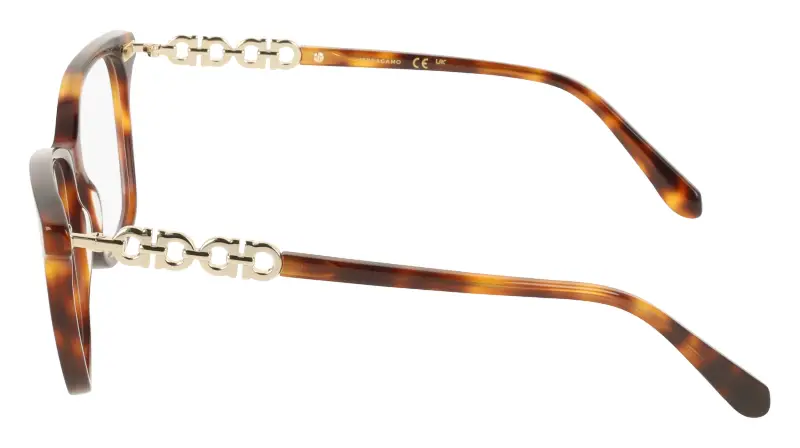 Donna Ferragamo SF3064 240 Montature da vista Acetato Havana Squadrata Normale miniatura 3