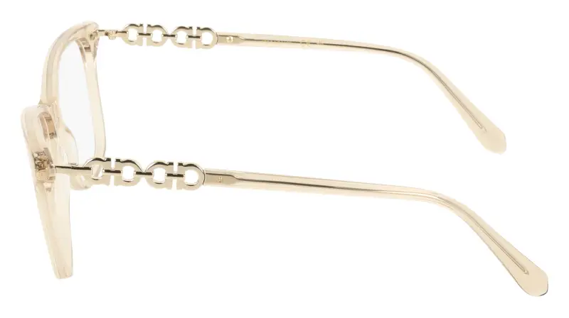 Donna Ferragamo SF3064 259 Montature da vista Acetato Beige Squadrata Normale miniatura 3