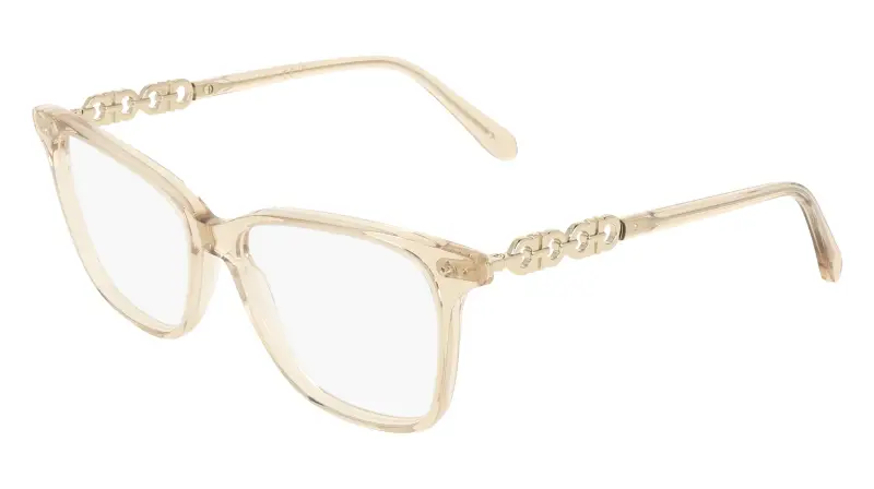 Donna Ferragamo SF3064 259 Montature da vista Acetato Beige Squadrata Normale