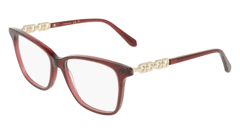 Donna Ferragamo SF3064 655 Montature da vista Acetato Viola Squadrata Normale