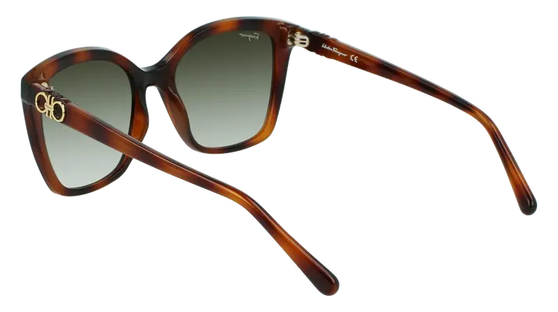 Ferragamo Occhiali da sole Donna Verde 872925 miniatura 2