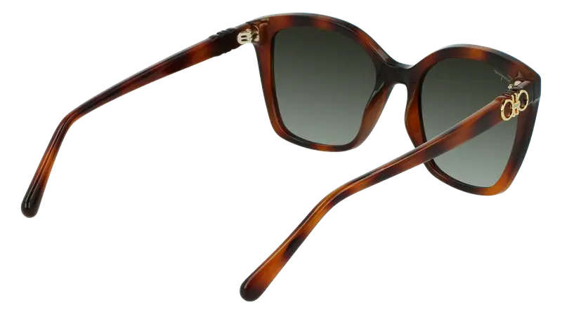 Ferragamo Occhiali da sole Donna Verde 872925 miniatura 3